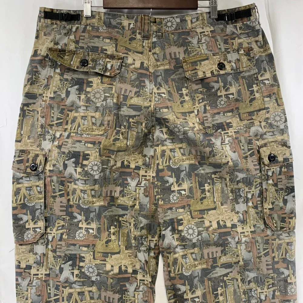 Walls Oilfield‎ Camo Cargo Pants Mens XL 42-44 Multicolor Industrial Workwear